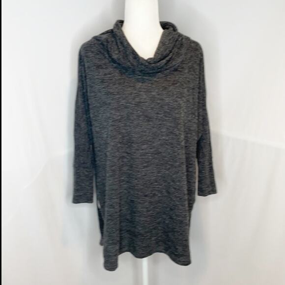 Ezra grey cowl neck long sweater - Picture 1 of 8